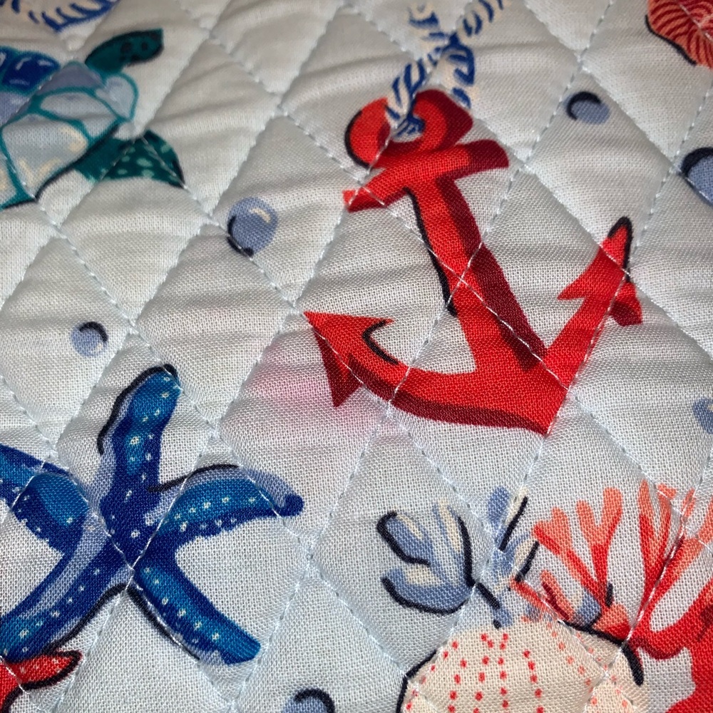 VERA BRADLEY sealife NAUTICAL beach theme Antilles tote bag - Picture 14 of 15